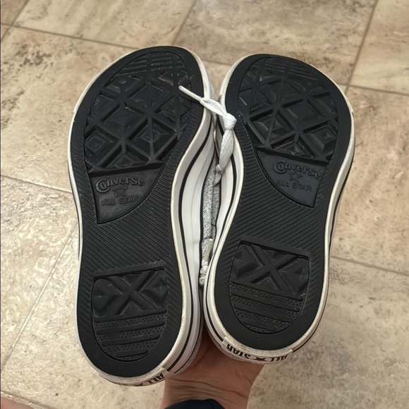 Converse Gray and White Chuck Taylor Sneakers - Picture 9 of 15